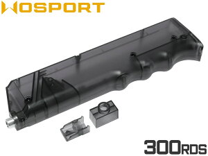 WoSporT エンハンスド クイックBBローダー 300Rds◆ブラック BK 給弾 ガスブロ 電動 ビービーローダー BB弾装弾 装填 残弾数 弾数チェックマーク アタッチメント