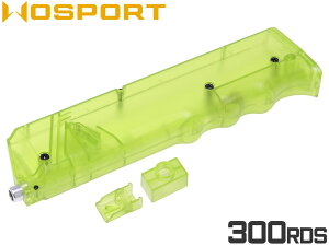 WoSporT エンハンスド クイックBBローダー 300Rds◆グリーン 給弾 ガスブロ 電動 ビービーローダー BB弾装弾 装填 残弾数 弾数チェックマーク アタッチメント