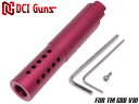DCI Guns 11mm正ネジ メタルアウターバレル 東京マルイ GBB V10用 レッド◆内ネジ仕様でスッキリ外観 ショートリコイルキャンセル 命中精度アップ(3)