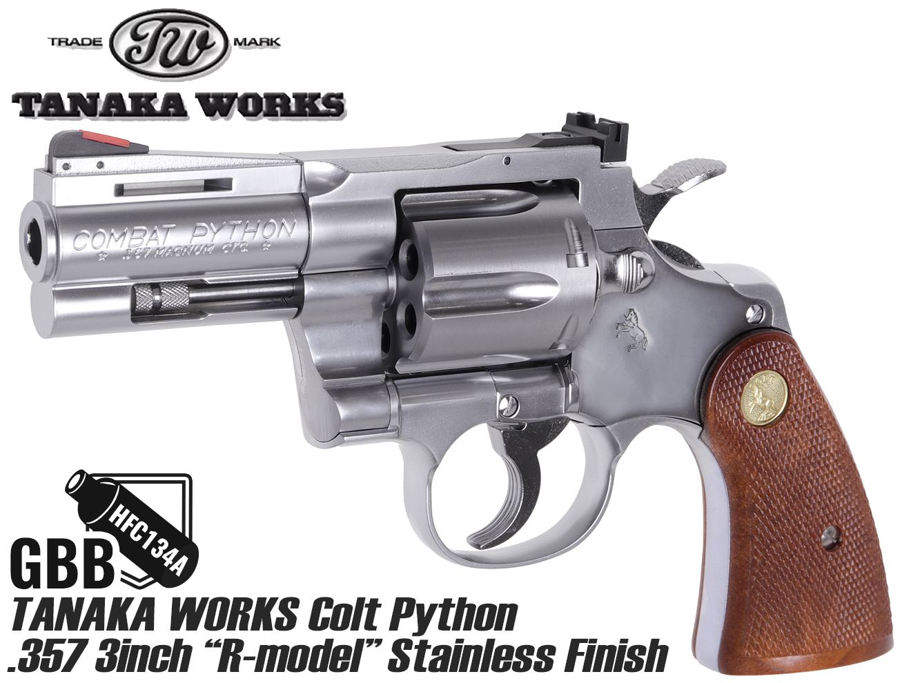 楽天市場】TANAKA WORKS ガスリボルバー COLTパイソン357 6 楽天市場】TANAKA WORKS ガスリボルバー COLTパイソン357 6
