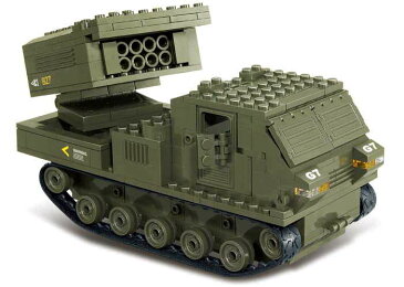 【AFM ミリタリーブロックシリーズ/陸軍】LAND FORCES M270ロケット発射車両◆316ピース/軍用車両/MLRS/M26A1/M28