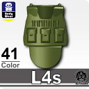 【レゴカスタムパーツ/装備品パーツ】AFM タクティカルベスト L4s/タンクグリーン◆ロングタイプ/警察装備/特殊部隊装備/フィグ用[全国一律300円配送可能...