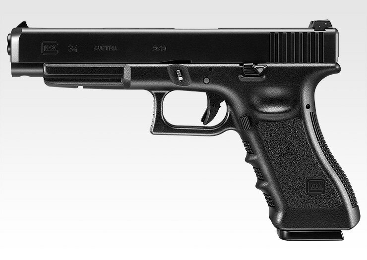 【ワケアリ】【送料無料】東京マルイ ガスブローバック GLOCK 34/プロシューターも愛用する、ロングスライドモデル