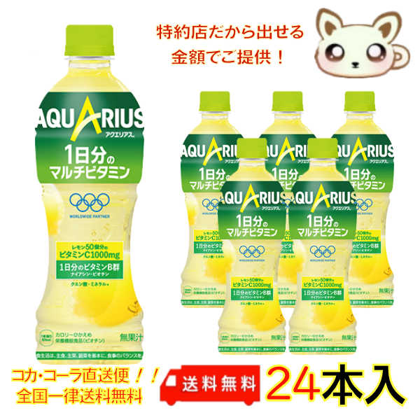 アクエリアス 1日分のマルチビタミン 500ml PET（24本入り）