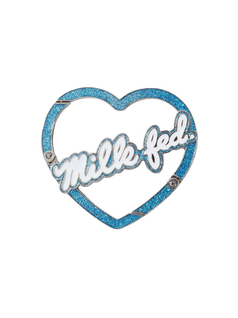 MILKFED. ミルクフェドのHEART LOGO METAL CARABINER MILKFED. ミルクフェド アクセサリー・腕時計 その他のアクセサリー・腕時計 ブルー レッド[Rakuten Fashion]｜アングル3