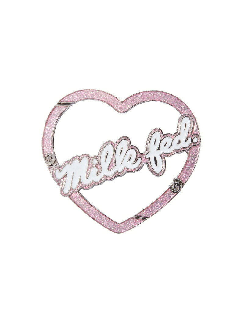 MILKFED. ミルクフェドのHEART LOGO METAL CARABINER MILKFED. ミルクフェド アクセサリー・腕時計 その他のアクセサリー・腕時計 ブルー レッド[Rakuten Fashion]｜アングル2