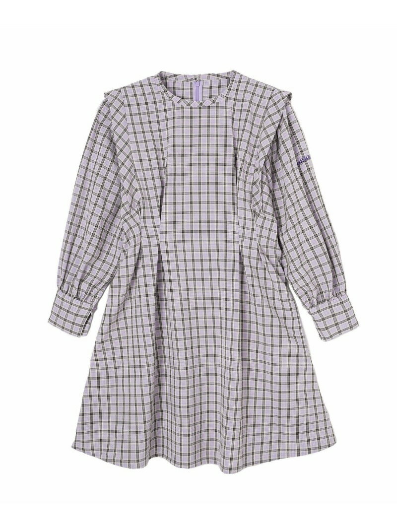 【SALE／50%OFF】PLAID MINI DRESS MILKFED. ミルクフェド ワンピース・ドレス その他のワンピース・ドレス ブルー パープル グリーン【RBA_E】【送料無料】[Rakuten Fashion]