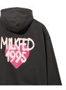 SPRAY LOGO SWEAT HOODIE MILKFED. MILKFED. ミルクフェド トップス パーカー・フーディー ブラック ピンク ホワイト【送料無料】[Rakuten Fashion]