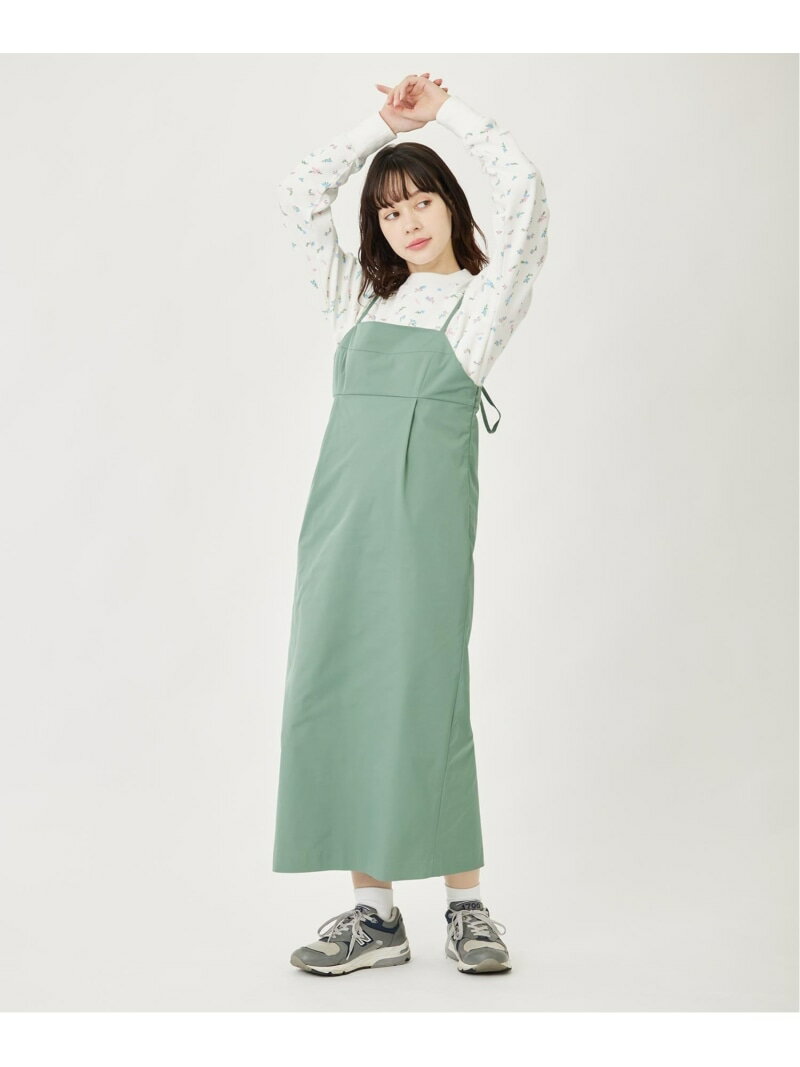 【SALE／50%OFF】JUMPER SKIRT MILKFED. MILKFED. ミルクフェド ワンピース・ドレス ジャンパースカート ベージュ グリーン ブラック【RBA_E】【送料無料】[Rakuten Fashion]