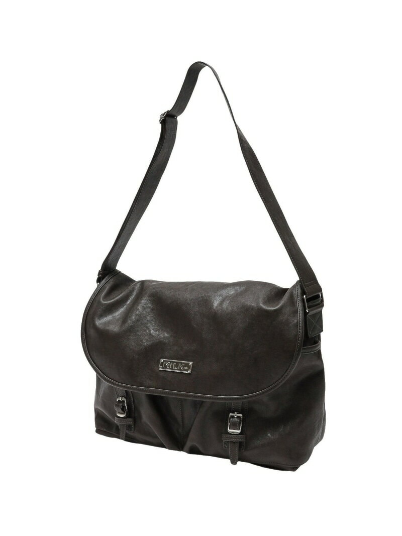 BAR LOGO MESSENGER BAG MILKFED. ミルクフェド バッグ その他のバッグ レッド ブラウン グレー【送料無料】[Rakuten Fashion]