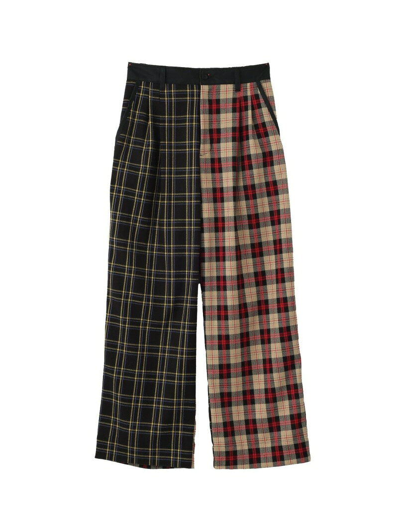 【SALE／50%OFF】COMBINATION PLAID PANTS MILKFED. ミルクフェド パンツ その他のパンツ ブラック グリーン【RBA_E】【送料無料】[Rakuten Fashion]