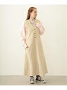 CORDUROY JUMPER SKIRT MILKFED. MILKFED. ミルクフェド ワンピース・ドレス ワンピース パープル ベージュ グレー【先行予...