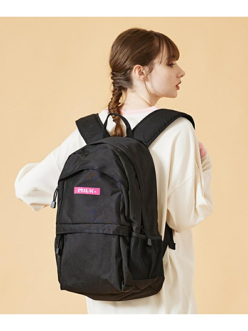 BIG BACKPACK バックパック MILKFED. MILKFED. ミルクフェド バッグ リュック/バックパック ピンク ブラック レッド【送料無料】[Rakuten Fashion]