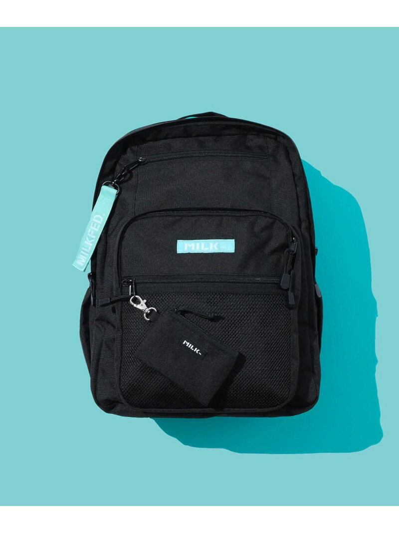 W ZIP BACKPACK LtGREEN MILKFED. ミルクフェド バッグ その他のバッグ ブラック【...