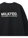 【SALE/50%OFF】STENCIL SWEAT TOP MILKFED. ミルクフェド トップス スウェット・トレーナー ブラック ピンク ホワイト グレ...