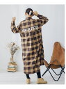 【SALE／30%OFF】BACK LOGO PLAID DRS ワンピース MILKFED. MILKFED. ミルクフェド ワンピース シャツワンピース ベージュ グリーン パープル【RBA_E】【送料無料】[Rakuten Fashion]