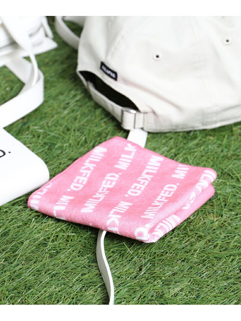 【SALE／30%OFF】MILKFED.HAND TOWEL ハンドタオル MILKFED. MILKFED. ミルクフェド ファッション雑貨 ハンカチ・ハンドタオル パープル レッド ピンク【RBA_E】[Rakuten Fashion]