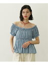 FLORAL PATTERN PUFF SLEEVE BLOUSE MILKFED. ミルクフェド トップス その他のトップス グレー ピンク ブルー【送料無料...
