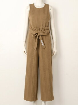 [Rakuten Fashion]JUMPSUIT MILKFED. ミルクフェド パンツ/ジーンズ サロペット/オールインワン ベージュ ブラック ピンク【送料無料】