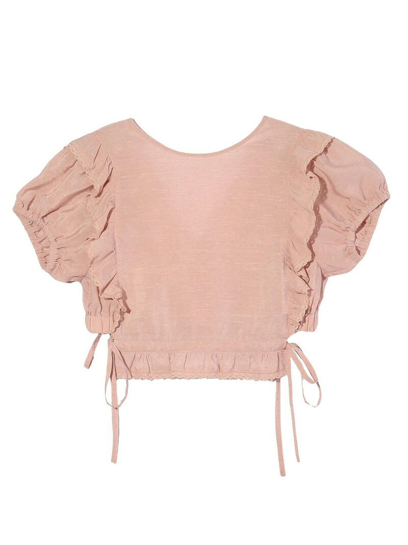 Rakuten - 【SALE／50%OFF】RUFFLE SLEEVE CROPPED TOP MILKFED. ミルクフェド トップス シャツ・ブラウス カーキグリーン ネイビー ピンク【RBA_E】【送料無料】[Rakuten Fashion]