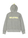 PILE ZIP HOODIE MILKFED. MILKFED. ミルクフェド トップス パーカー・フーディー グレー ネイビー ピンク【先行予約】*【送料無料】[Rakuten Fashion]