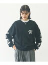 【SALE/30%OFF】PRINTED SLEEVE SWEAT TOP MILKFED. ミルクフェド トップス パーカー・フーディー ホワイト ブラック ...