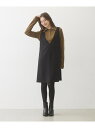 【SALE/50%OFF】V NECK DRESS MILKFED. ミルクフェド トップス ベスト・ジレ ブラウン ブラック【RBA_E】【送料無料】[Rak...