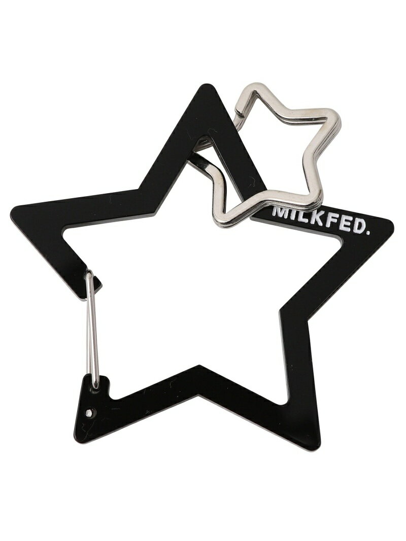 NEO STAR CARABINER MILKFED. MILKFED. ミルクフェド ファッション雑貨 チャーム・キーチェーン ブラック ブラウン ピンク パープル イエロー レッド[Rakuten Fashion]