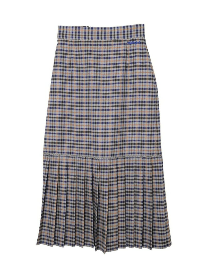 Rakuten - 【SALE／50%OFF】PLAID PLEATED HEM SKIRT MILKFED. ミルクフェド スカート その他のスカート ベージュ グレー【RBA_E】【送料無料】[Rakuten Fashion]