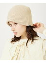 MILKFED.（ミルクフェド）LOGO KNIT HATトレンドのシルエットがこの冬絶対欲しい！ロゴ入りのニットハット■リブ編地のニット素材のハット■今年のトレンドでもある、つばが下がり気味のシルエット■深めのシルエットで小顔効果が期待で...