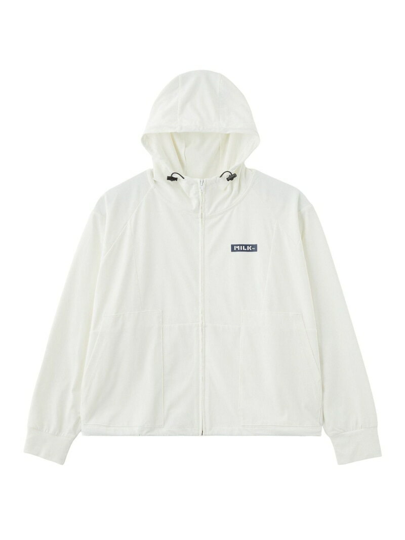 Rakuten - RASH GUARD ZIP HOODIE MILKFED. ミルクフェド トップス スウェット・トレーナー ブラック ホワイト【送料無料】[Rakuten Fashion]