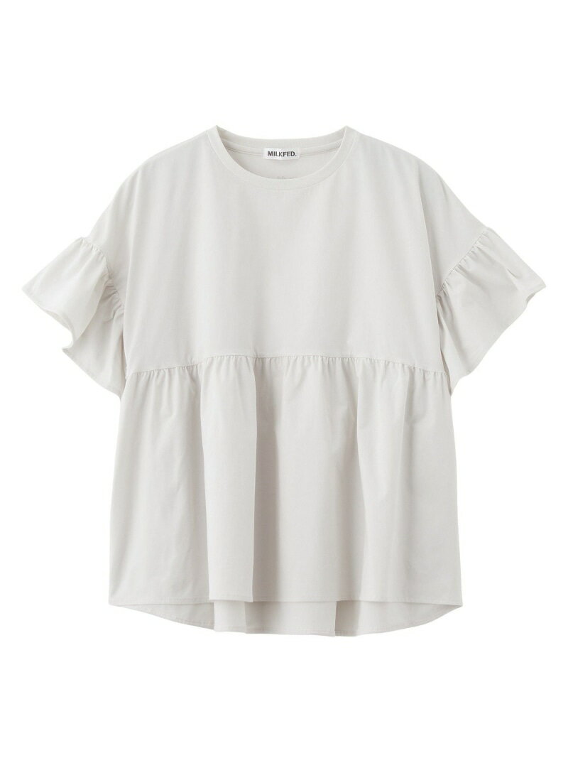 Rakuten - ICING LOGO RUFFLE TUNIC MILKFED. ミルクフェド トップス カットソー・Tシャツ グリーン ブラック ホワイト【送料無料】[Rakuten Fashion]