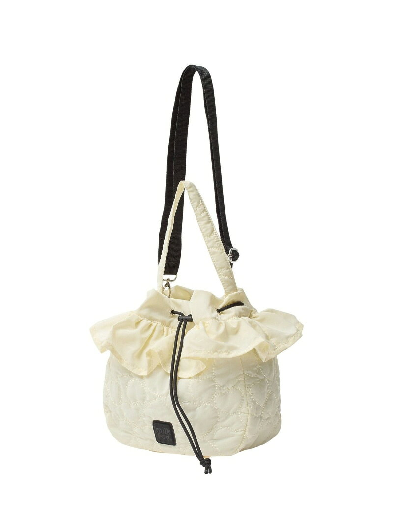 HEART QUILTED DRAWSTRING BAG MILKFED. ミルクフェド バッグ その他のバッグ ネイビー ホワイト ピンク