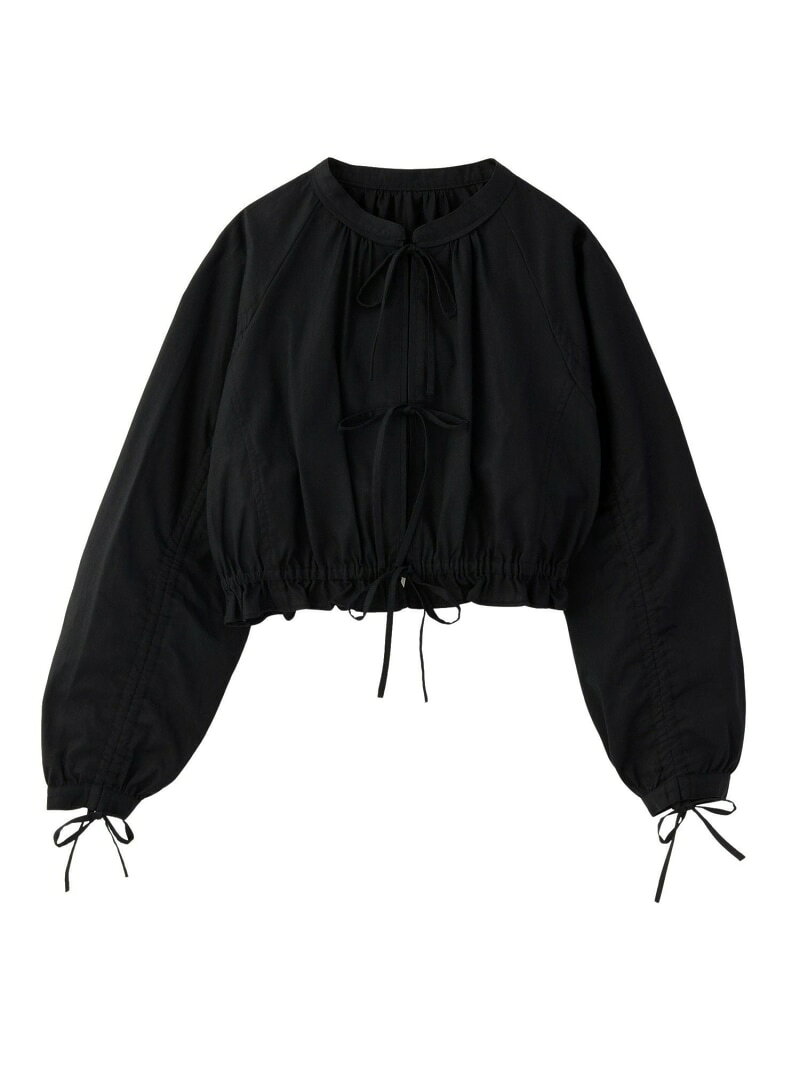 Rakuten - 【SALE／50%OFF】SHIRRING RIBBON CARDIGAN MILKFED. ミルクフェド トップス シャツ・ブラウス イエロー ブルー ブラック【RBA_E】【送料無料】[Rakuten Fashion]