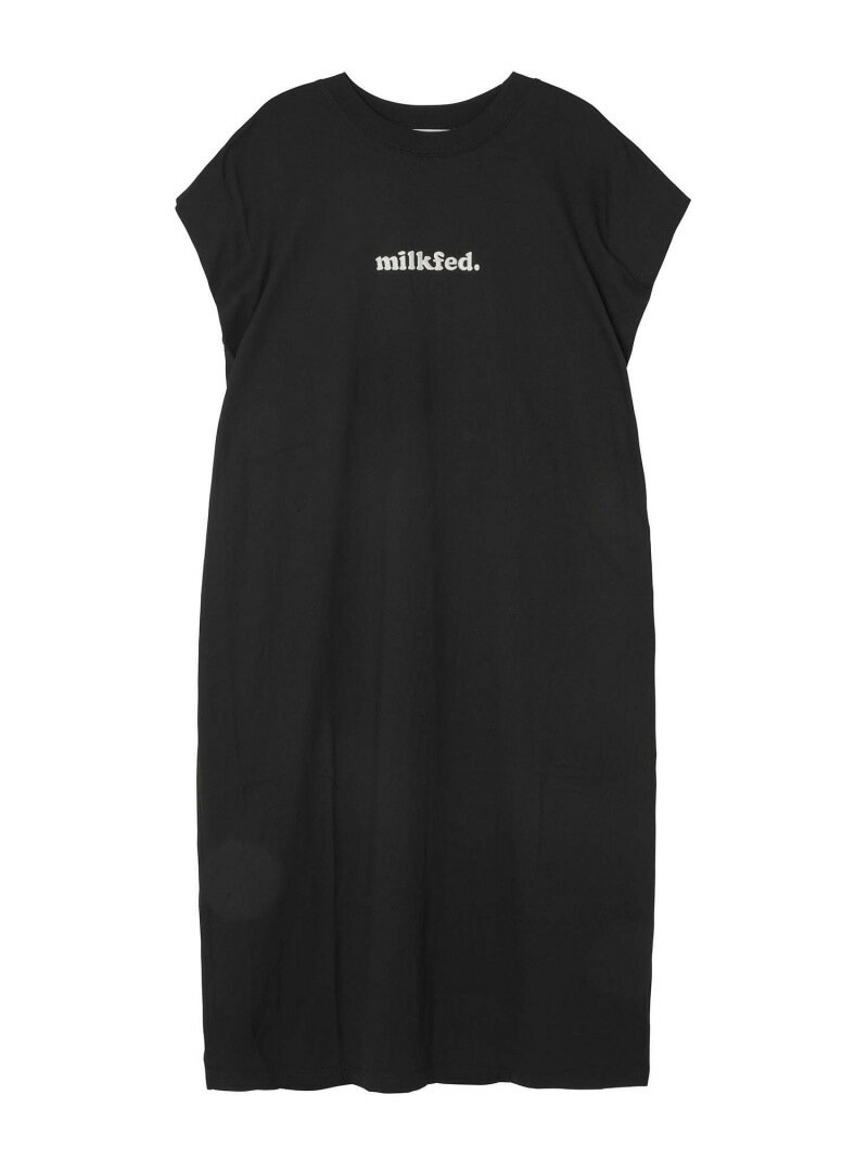 【SALE／30%OFF】COOPER LOGO DRESS MILKFED. ミルクフェド ワンピース・ドレス ワンピース ブラック ブルー ベージュ【RBA_E】【送料無料】[Rakuten Fashion]