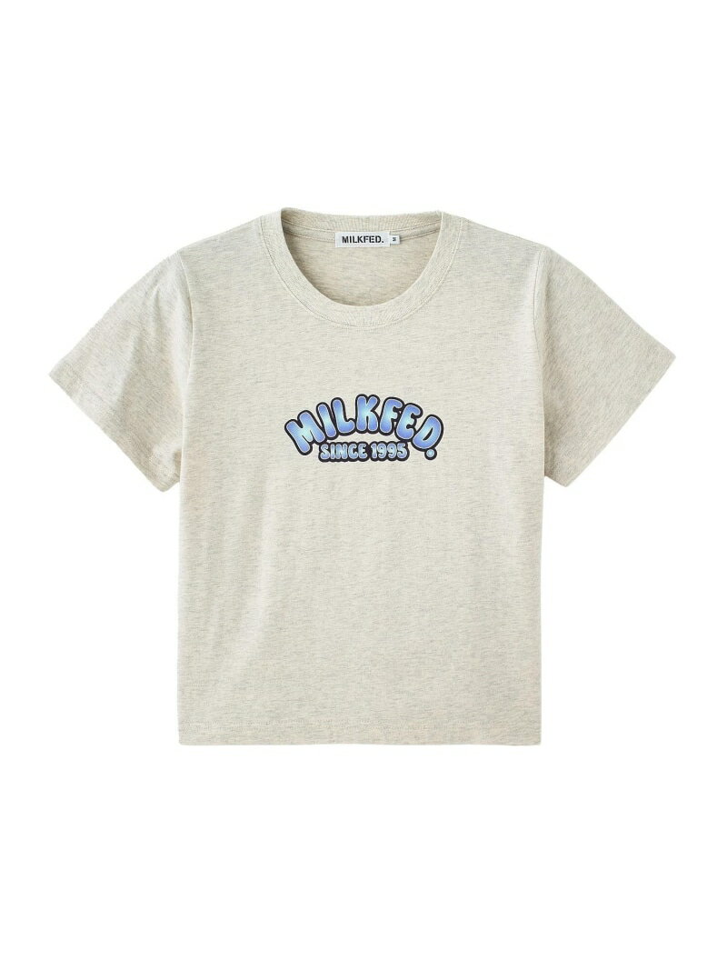 Rakuten - GRADIENT LOGO COMPACT S/S TEE MILKFED. ミルクフェド トップス カットソー・Tシャツ ブラック【送料無料】[Rakuten Fashion]