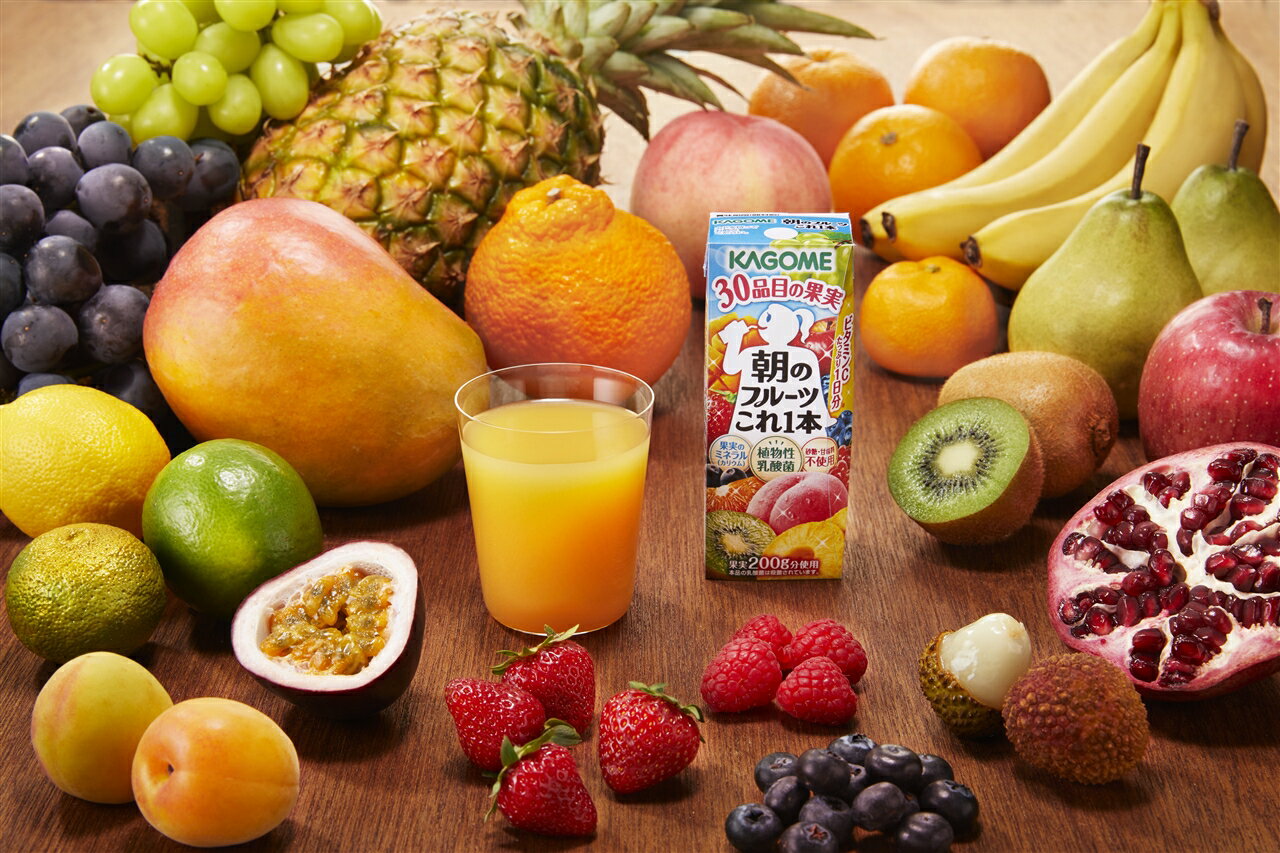 ≪在庫限り≫ 送料無料 カゴメ 朝のフルーツこれ一本 200ml 1ケース(24本) 紙パック 野菜ジュース ビタミンC たっぷり一日分