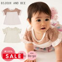 SALE 【bijoux&bee】ビジューアンドビー レース切り替えトップス(BBS20-C01) 1枚までネコポス可　日本製 綿100 トップス Tシャツ　カッ..