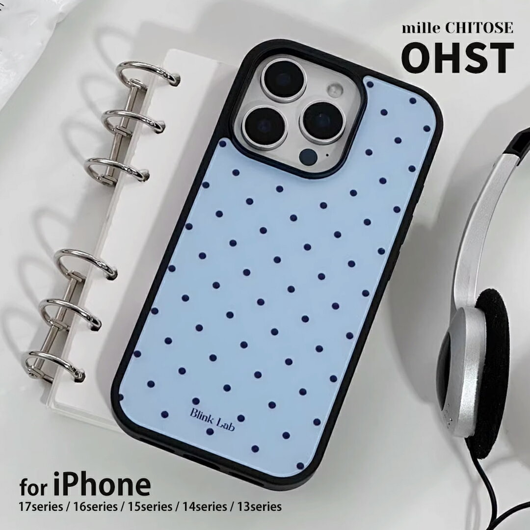 Rakuten - iPhone17 ケース iPhone17Pro ケース iPhone16 iPhone16Pro ケース iPhone14 iPhone15 ケース iPhone13 ケース iPhone15 pro ケース カバー アイフォン クリア TPU スマホケース TPU ブルー miumiuブルー ドット ブラック 黒 推し活 かわいい 韓国