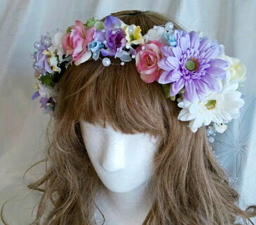 ラプンツェル 花冠 ラプンツェル風髪飾り パール