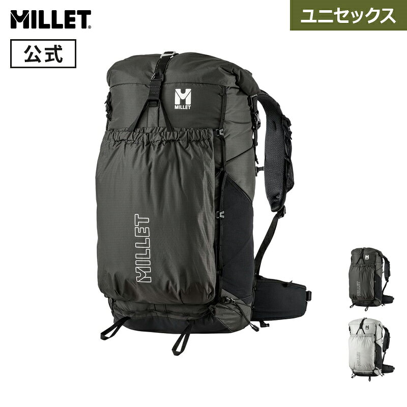 カテゴリ別に商品を見るウェアはEUROサイズ表記（Sサイズ=日本Mサイズ）です。詳しくはサイズ表をご覧ください。特徴軽さに加えて確かな耐久性と快適なフィッティング、実用的な収納にもこだわった軽快バックパック。超高分子量ポリエチレン繊維を組み合わせたリップストップナイロン素材を採用し、軽量ながら高い耐久性を実現。背中のラインに寄り添う軽量フレームや適度なクッションと通気性を備えた3Dメッシュの背面パネル、幅広ショルダーハーネスなどによって、軽さからは想像できない快適で安定した背負い心地を提供します。さらに肩幅を調節可能なトップラダースタビライザーによって、男女問わず様々な体型に合わせて最適なフィッティングが可能です。荷物に合わせて拡張しやすいロールトップの開口部や中身にダイレクトにアクセスできるジッパー、レインジャケットなどを収納でき取り外し可能でナップサックとしても使用可能な大型フロントリバーシブルポケットなど、便利で多彩な収納を備えています。装備・高耐久のリップストップナイロン素材・撥水加工（C0）・ショルダーフィッティングの調整が可能なトップラダースタビライザー・高い通気性とクッション性を確保した背面パッド・ホイッスル付きチェストストラップ・荷物量によって拡張可能なロールトップ仕様（+5L）・荷物を体に引き寄せるボディフィットストラップ・メイン収納に直接アクセスできるフラップ付きフロントアクセスジッパー・荷重を腰にしっかりと乗せ、身体に沿う成形でホールド感を高めたエルゴノミックヒップベルト・小物やレインジャケットなどを収納可能なナップサックにもなる脱着式リバーシブルポケット（7L）・ボトルなどの収納に便利なサイドストレッチメッシュポケット・マットの取り付け、取り外し、交換対応も可能なサイドコンプレッションコード・右サイドヒップベルトにストレッチメッシュポケット、左サイドにマチつきのジッパーポケットを完備・脱ぎ着するジャケットを一時的に固定可能なフロントのバンジーコード・左右のショルダーハーネスにストレッチメッシュポケット（フラスク対応サイズ）・付け替えが可能なトレッキングポールホルダー（本体＆ショルダー）・ハイドレーションシステム対応・荷重を安定させるXフレーム内臓素材100D ロビック ナイロン100% x 200D UHMWPE重量1240g（1130g）サイズW31_H72_D26cmバックレングス（背面長）M=47cm, S=43cmキャパシティ45L+7L※掲載画像には一部サンプル画像が含まれるため、実際の商品と異なる場合がございます。26SS 26春夏 新作 new バックパック 30〜49L 撥水性 軽量 通気性 登山3,980円以上で送料無料