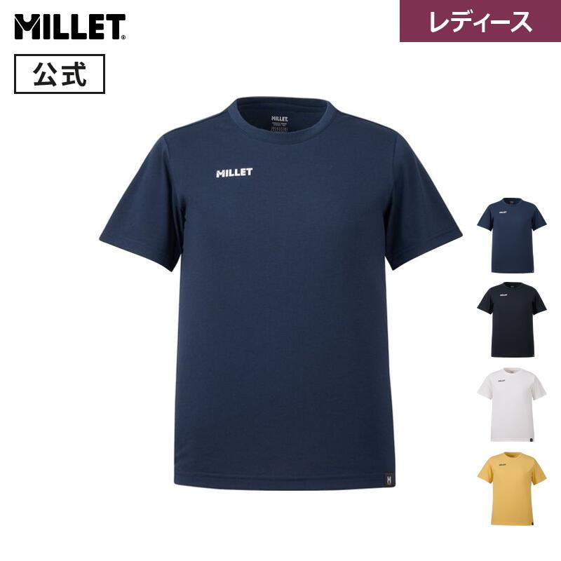カテゴリ別に商品を見るウェアはEUROサイズ表記（Sサイズ=日本Mサイズ）です。詳しくはサイズ表をご覧ください。特徴フロントにはシンプルなMILLETロゴ、バックには山での安全を願うタルチョをモチーフにしたスタンプをあしらったグラフィックTシャツです。薄手で速乾性の高いポリエステル生地はコットンのように柔らかな肌触り。自然でゆったりめのシルエットはフィールドから街までシーンを選ばず着回せます。その他UVプロテクションや襟、脇に配置した抗菌消臭デオドラントテープなど、暑い季節のアクティブなシーンでの実用性にも優れています。装備・コットンのような肌触りのポリエステル100%のグラフィックTシャツ・かいた汗を素早く拡散する優れた速乾性・UPF20〜40のUVプロテクション・襟裏と脇下に抗菌消臭効果のあるデオドラントテープを使用・レギュラーフィット素材フルダル プレーン ポリエステル100% クイックドライ重量136g商品サイズ（仕上がり寸法）着丈肩幅身幅袖丈XS563743.517S58384618M603948.519L62405120 ※掲載画像には一部サンプル画像が含まれるため、実際の商品と異なる場合がございます。26SS 26春夏 新作 new ウィメンズ Tシャツ・カットソー UVカット 抗菌・消臭 速乾性 登山3,980円以上で送料無料メーカー希望小売価格はメーカーサイトに基づいて掲載していますメーカー希望小売価格はメーカーサイトに基づいて掲載していますセール