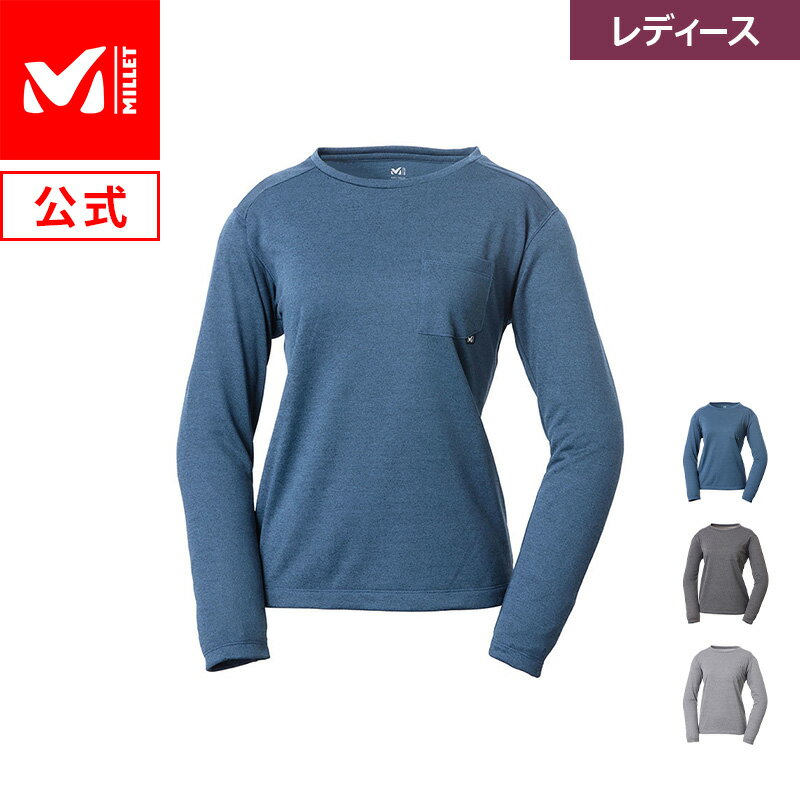 【30%OFF】 【公式】 ミレー (Millet) 【レディース】アイラ クルー ロングスリーブ EIRA MIV01828 / 登山用ベースレイヤー あす楽