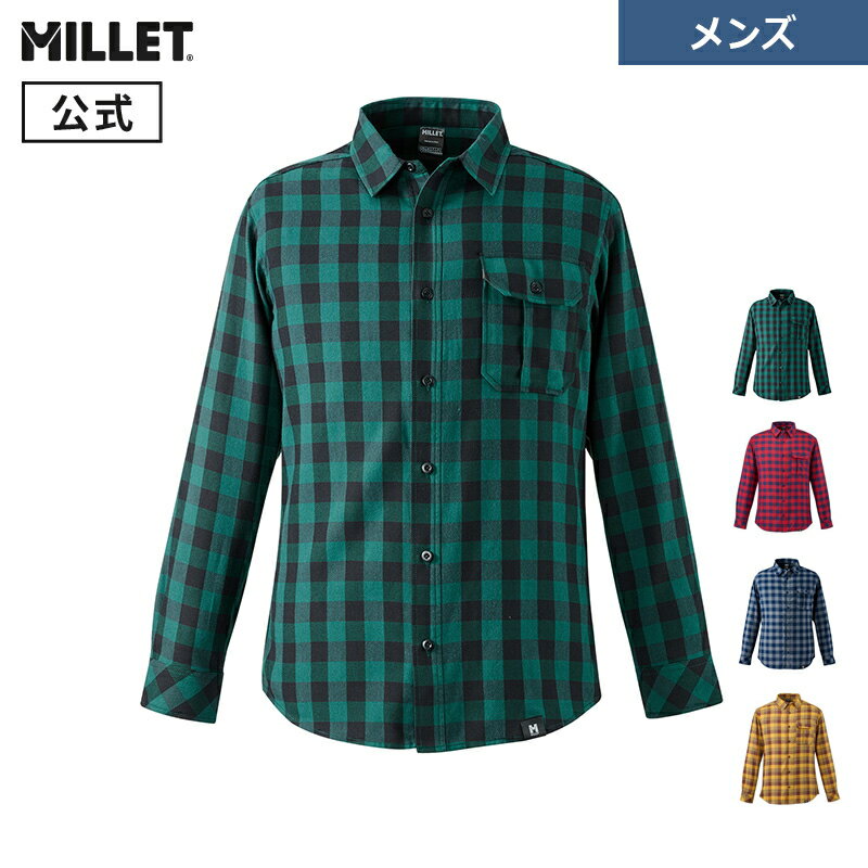 Rakuten - 【公式アウトレット】 ミレー (Millet) サーモ チェック シャツ ロングスリーブ MIV03136 THERMO CHECK 長袖