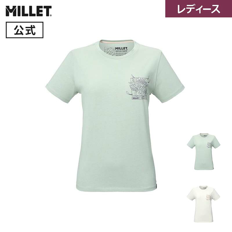 【公式アウトレット】ミレー(Millet) 【レディース】シマイ コラボ ショートスリーブ Tシャツ MIV10765 半袖
