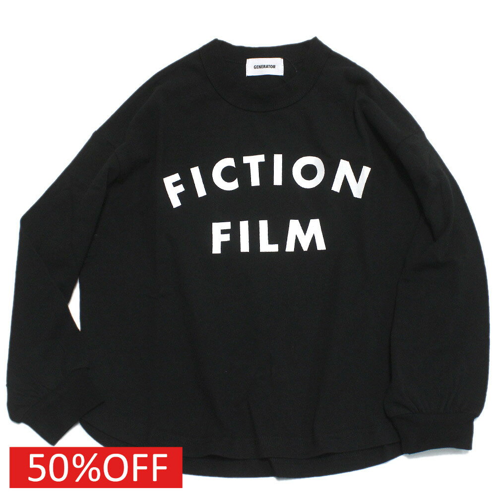 【ジェネレーター/子供服/GENERATOR/ジュニア 】 セール 【30%OFF】 FICTIONFILM L/S Tシャツ ブラック..