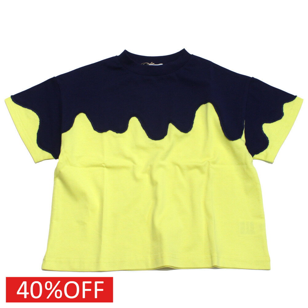 Rakuten - 【ユニカ/UNICA/子供服/キッズ/女の子】 セール 【40%OFF】 バイカラーT ネイビー×イエロー(48)