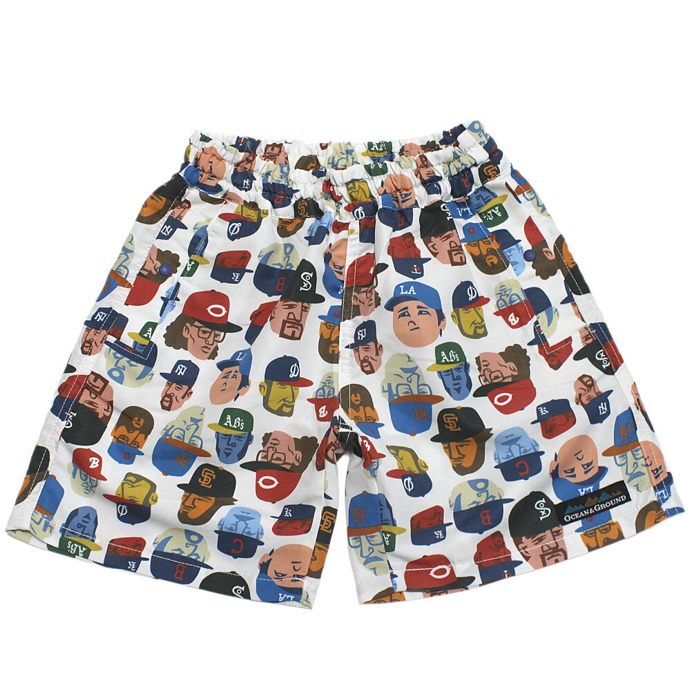Short Pants - 【ocean＆ground/オーシャンアンドグラウンド/子供服/ベビー/キッズ/ジュニア】 ウミヤマソウガラ夏ショーツ オフホワイト(OW)