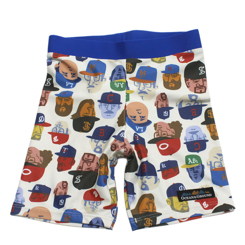 樂天商城 - 【ocean＆ground/オーシャンアンドグラウンド/子供服/ベビー/キッズ/ジュニア】 ボクサーショーツ水着 オフホワイト(OW)