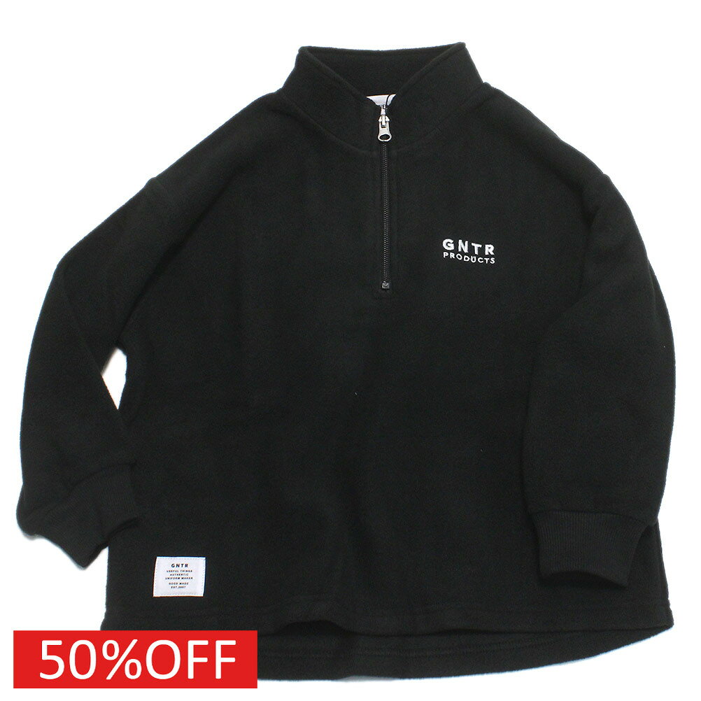运动外衣 - 【ジェネレーター/子供服/GENERATOR/ジュニア 】 セール 【50%OFF】 フリースハーフジッププルオーバー ブラック(BK)